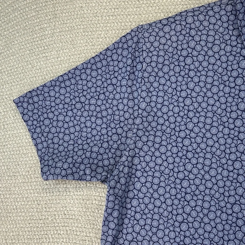 Peter Millar Polo Shirt Mens XL Blue Runner Performance Jersey Summer Comfort - Picture 3 of 16